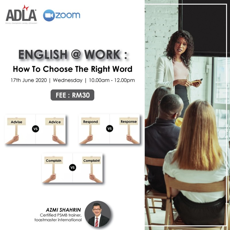 English @ Work: How To Choose The Right Word